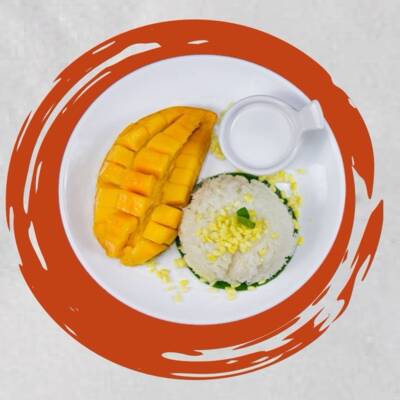 Riz Gluant à La Mangue (Selon La Saison)